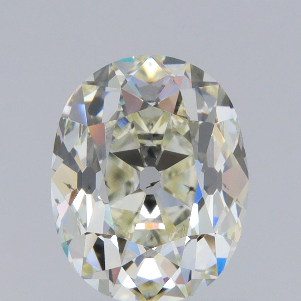 1.30ct | Light Color VS-SI Oval Shape Old Mine Cut Diamond - Modern Rustic Diamond