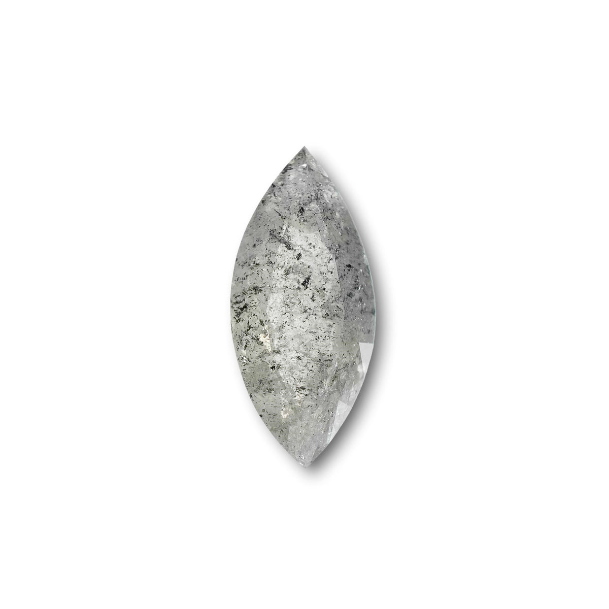 1.83ct | Salt &amp; Pepper Marquise Shape Brilliant Cut Diamond - Modern Rustic Diamond