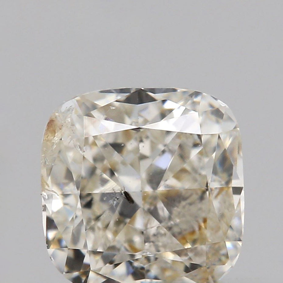 0.54ct | Light Brown SI Cushion Shape Brilliant Cut Diamond - Modern Rustic Diamond