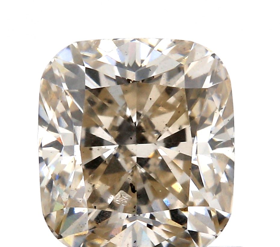 1.04ct | Light Brown SI Cushion Shape Brilliant Cut Diamond - Modern Rustic Diamond