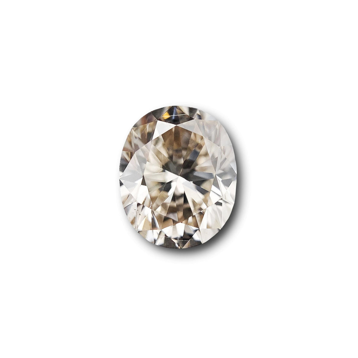 1.06ct | Light Brown VVS Oval Shape Brilliant Cut Diamond - Modern Rustic Diamond