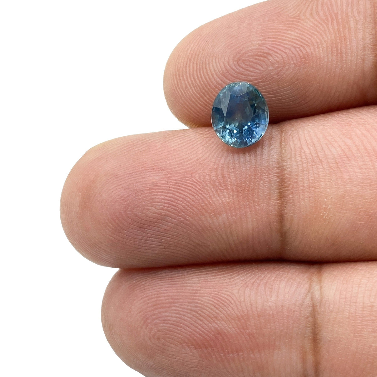 1.96ct | Brilliant Cut Oval Shape Blue Montana Sapphire (GIA)-Modern Rustic Diamond