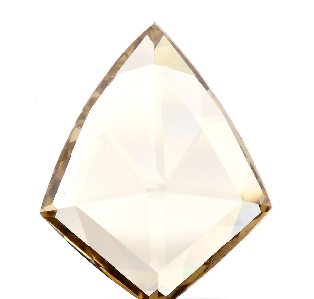 1.47ct | Champagne VVS Kite Shape Rose Cut Diamond - Modern Rustic Diamond