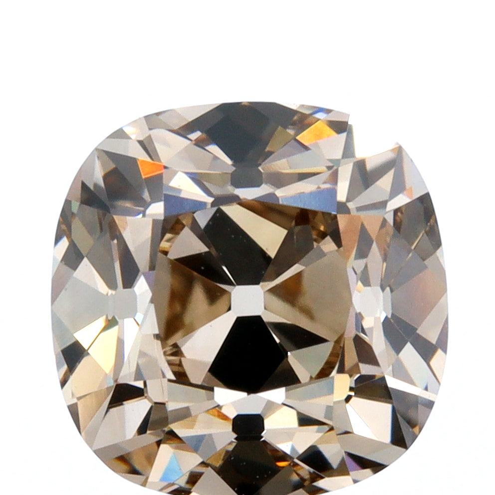 1.49ct | Champagne VVS Cushion Shape Old Mine Cut Diamond - Modern Rustic Diamond