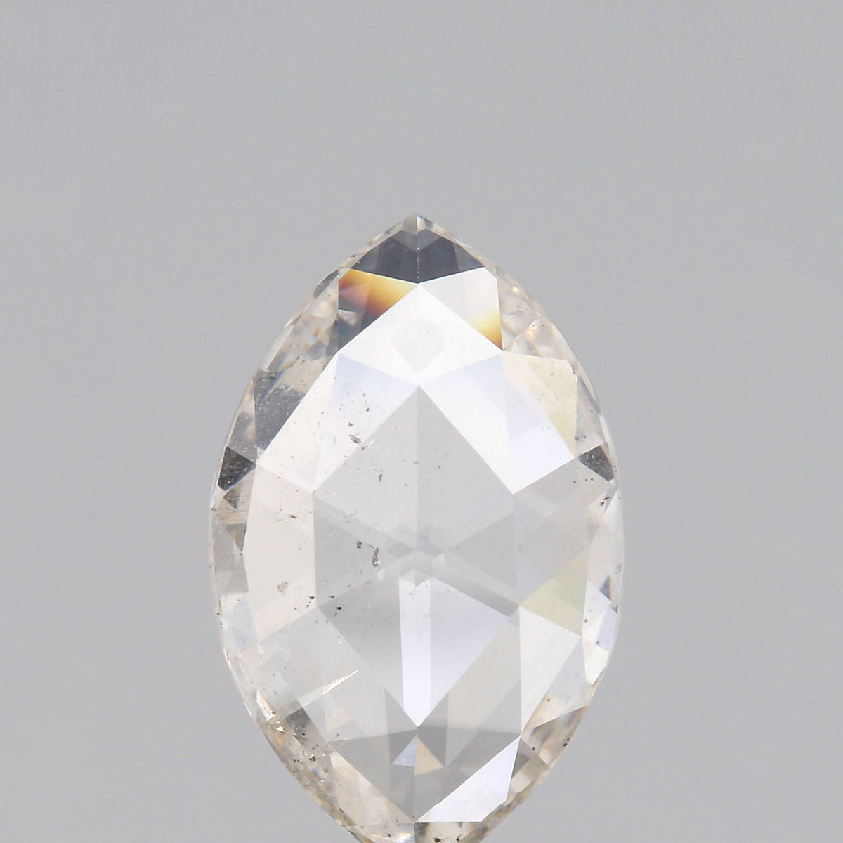 1.83ct | Light Brown SI Marquise Shape Rose Cut Diamond - Modern Rustic Diamond