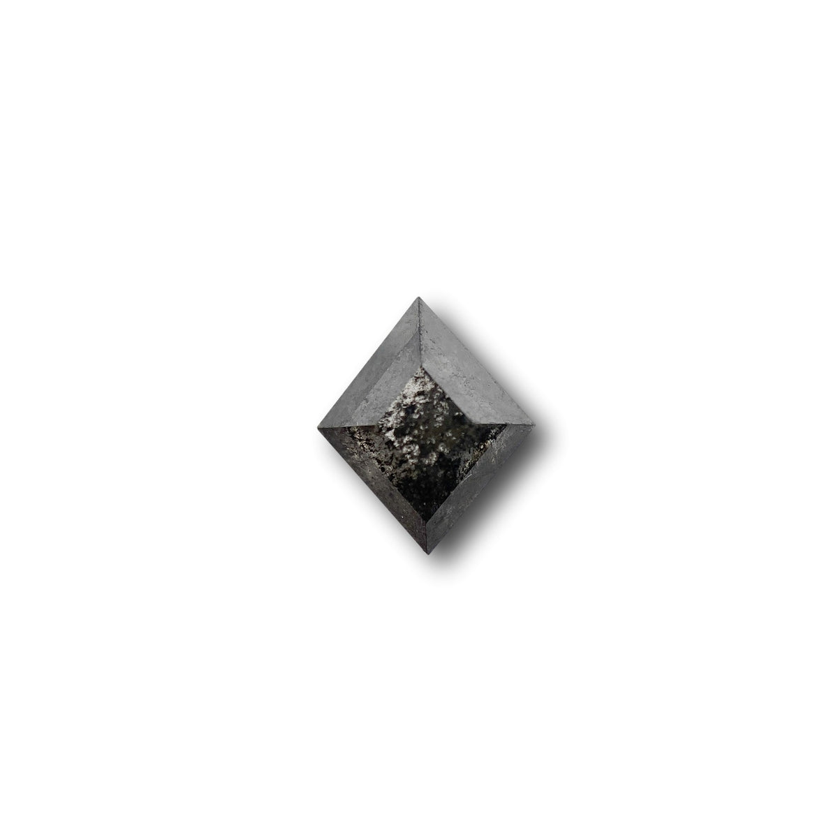 1.04ct | Salt &amp; Pepper Lozenge Shape Rose Cut Diamond - Modern Rustic Diamond