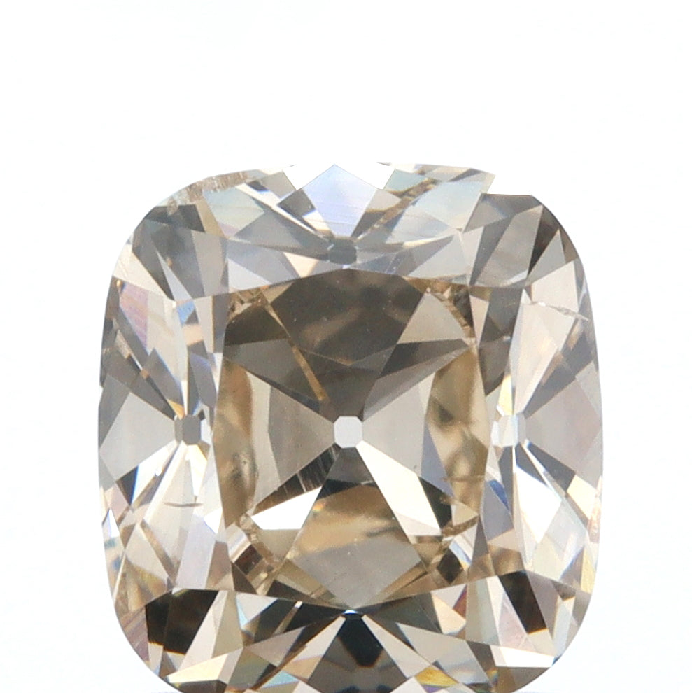 1.62ct | Champagne VS Cushion Shape Old Mine Cut Diamond - Modern Rustic Diamond