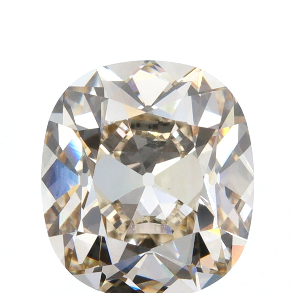 1.30ct | Light Brown VVS Cushion Shape Old Mine Cut Diamond - Modern Rustic Diamond