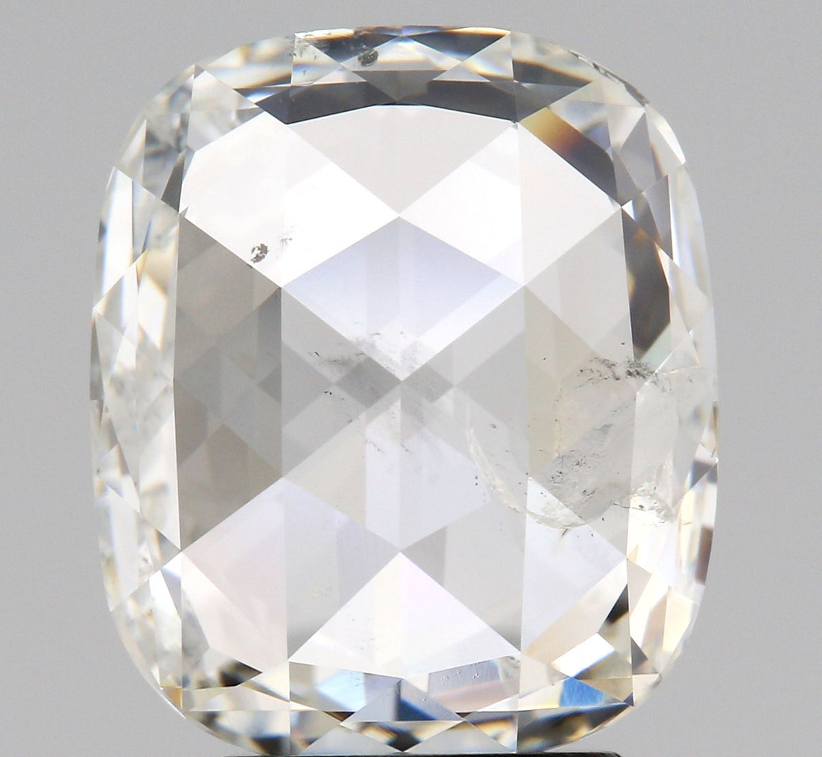 3.11ct | F/SI2 Cushion Shape Rose Cut Diamond - Modern Rustic Diamond