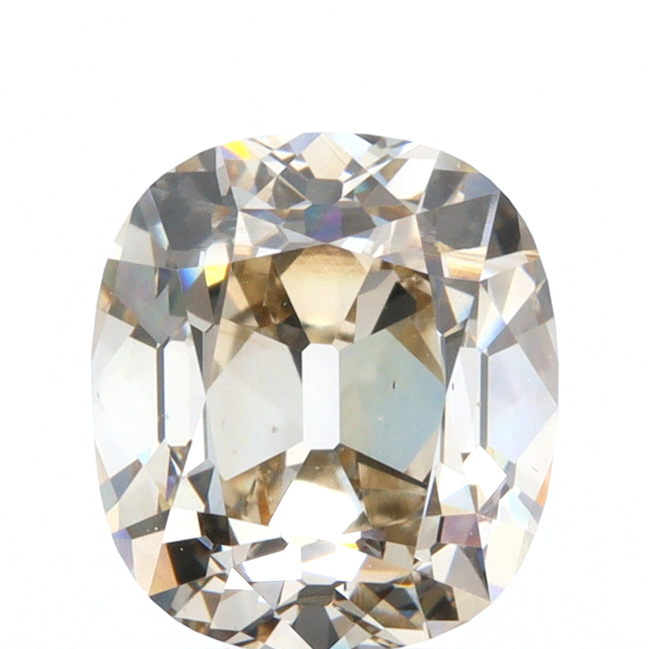 1.42ct | Champagne VVS Cushion Shape Old Mine Cut Diamond - Modern Rustic Diamond