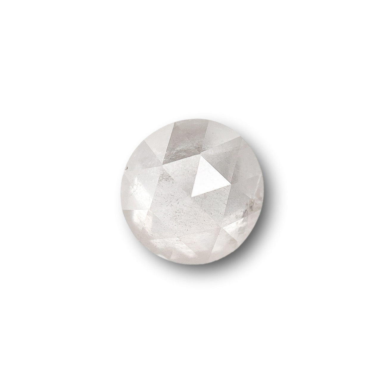 0.52 CT 4.00X2.40 MM Natural Round Rose Cut Diamond - Salt And Pepper Diamond - Pair Diamond store - Rose Cut Shape Diamond - Rustic DiamondGDR278