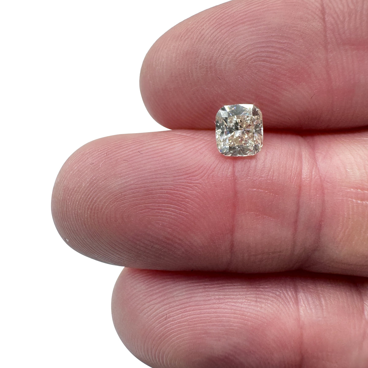 1.04ct | Light Brown SI Cushion Shape Brilliant Cut Diamond - Modern Rustic Diamond