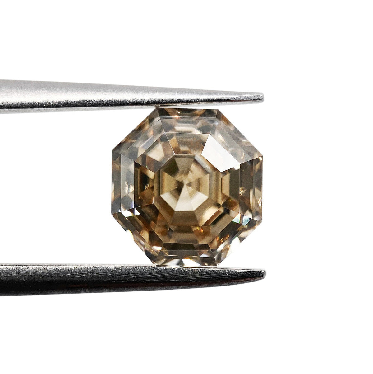 2.01ct | Champagne VS Octagonal Shape Step Cut Diamond-Modern Rustic Diamond