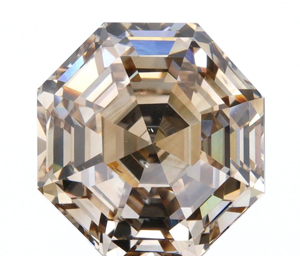 2.01ct | Champagne VS Octagonal Shape Step Cut Diamond-Modern Rustic Diamond