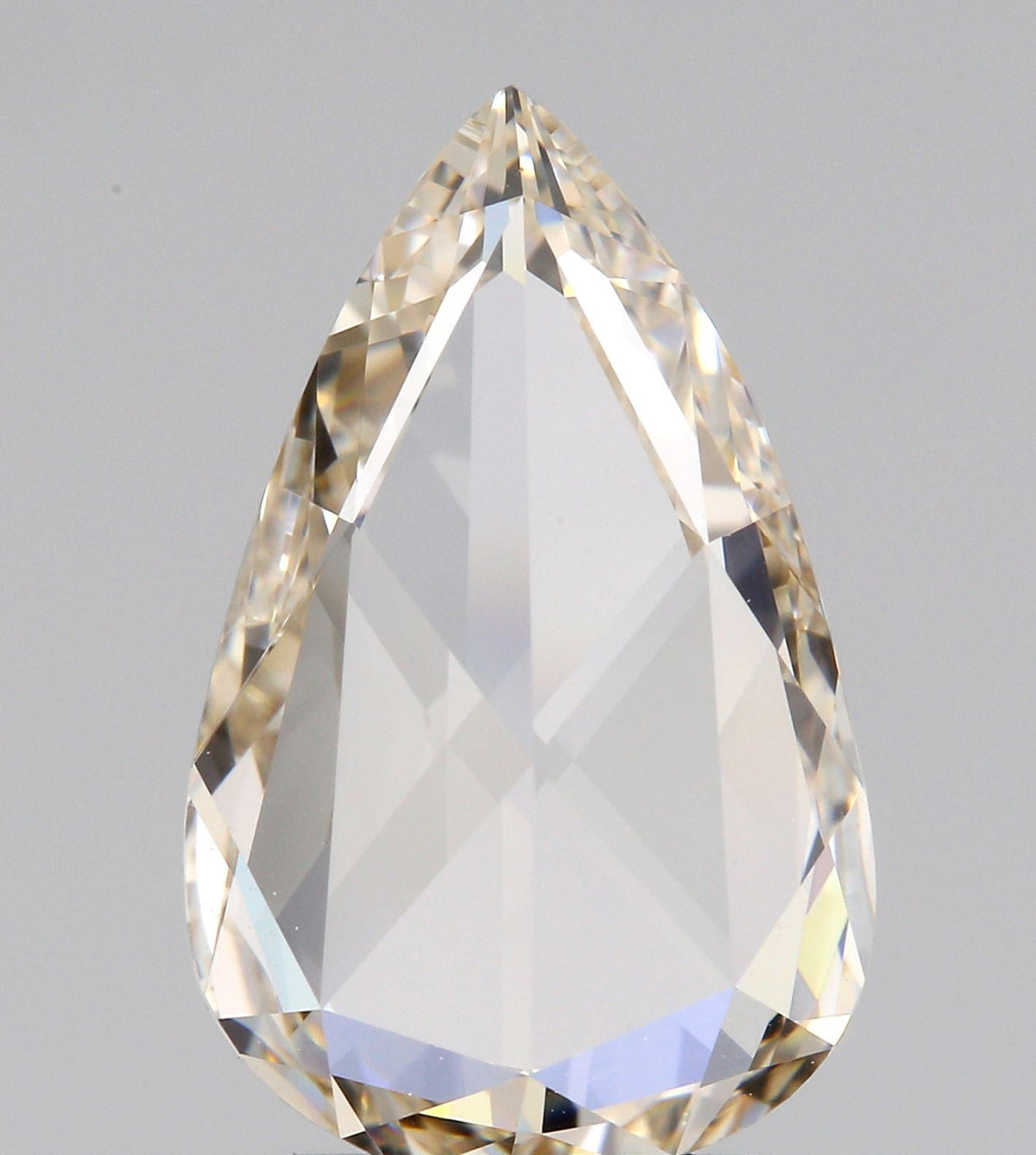 2.01ct | Champagne VVS Pear Shape Rose Cut Diamond-Modern Rustic Diamond