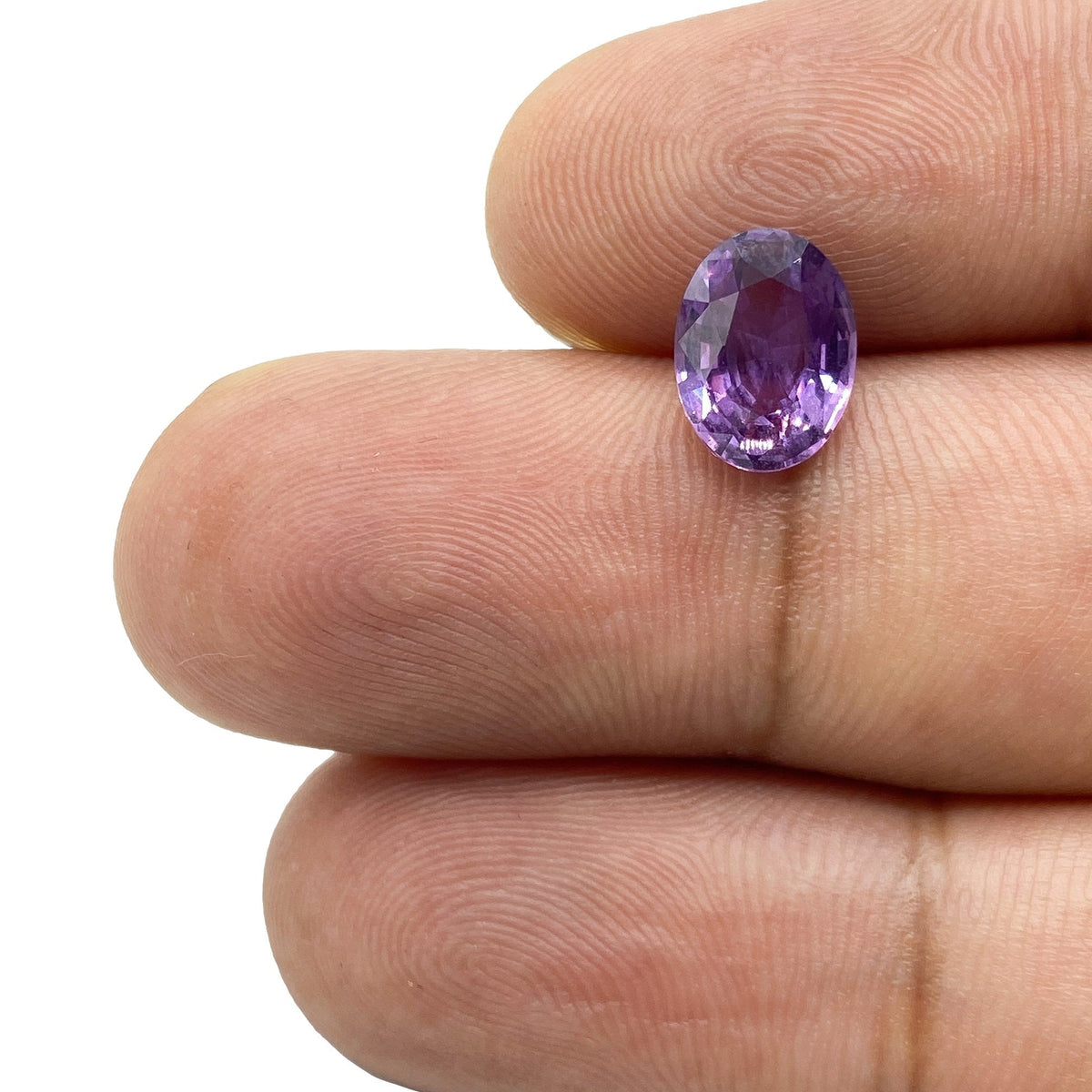 2.02ct | Brilliant Cut Oval Shape Pinkish Purple Sapphire (GIA)-Modern Rustic Diamond