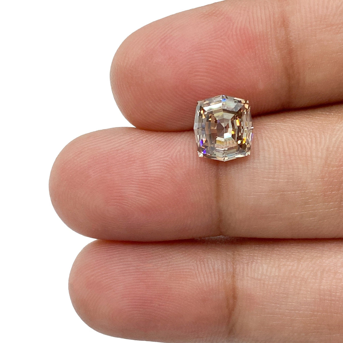 2.02ct | Champagne VS Octagonal Shape Step Cut Diamond-Modern Rustic Diamond