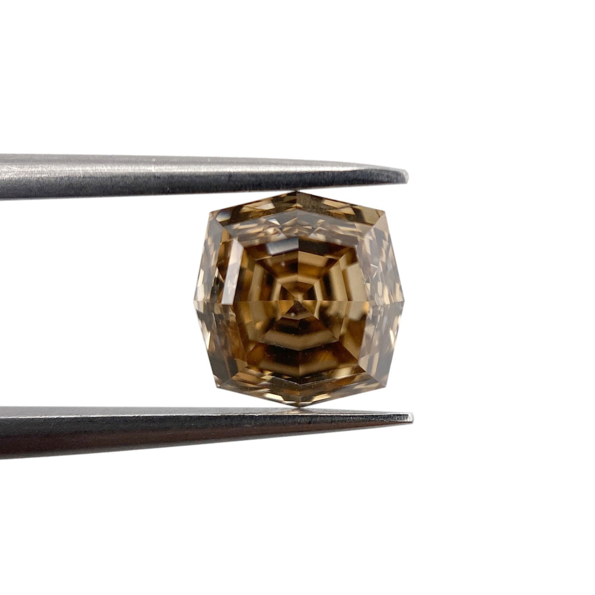 2.05ct | Champagne VVS Octagonal Shape Step Cut Diamond-Modern Rustic Diamond