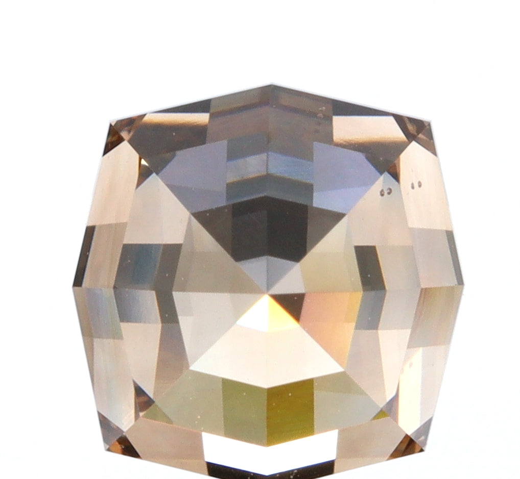 2.05ct | Champagne VVS Octagonal Shape Step Cut Diamond-Modern Rustic Diamond