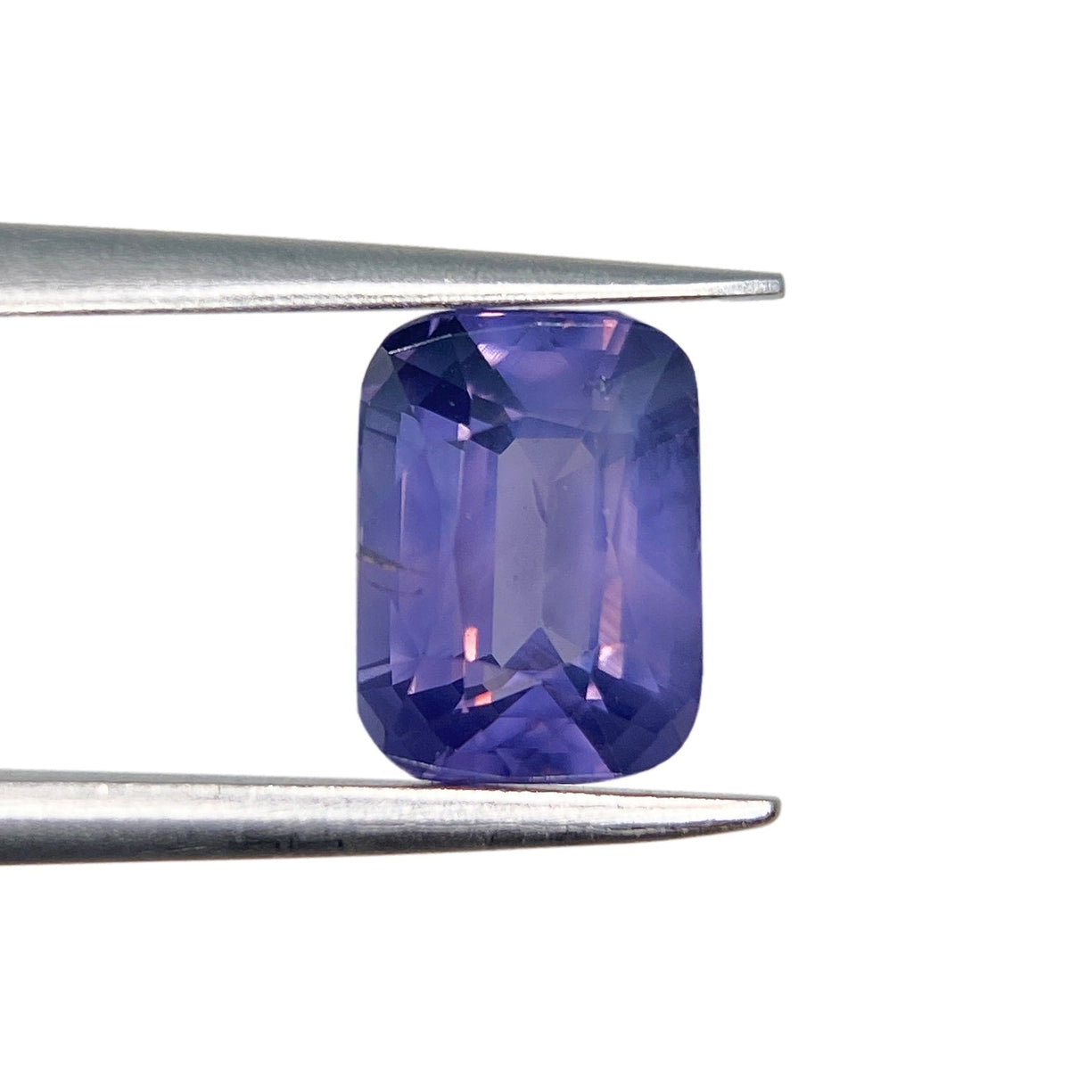 2.07ct | Brilliant Cut Cushion Shape Purple Silky Sapphire-Modern Rustic Diamond