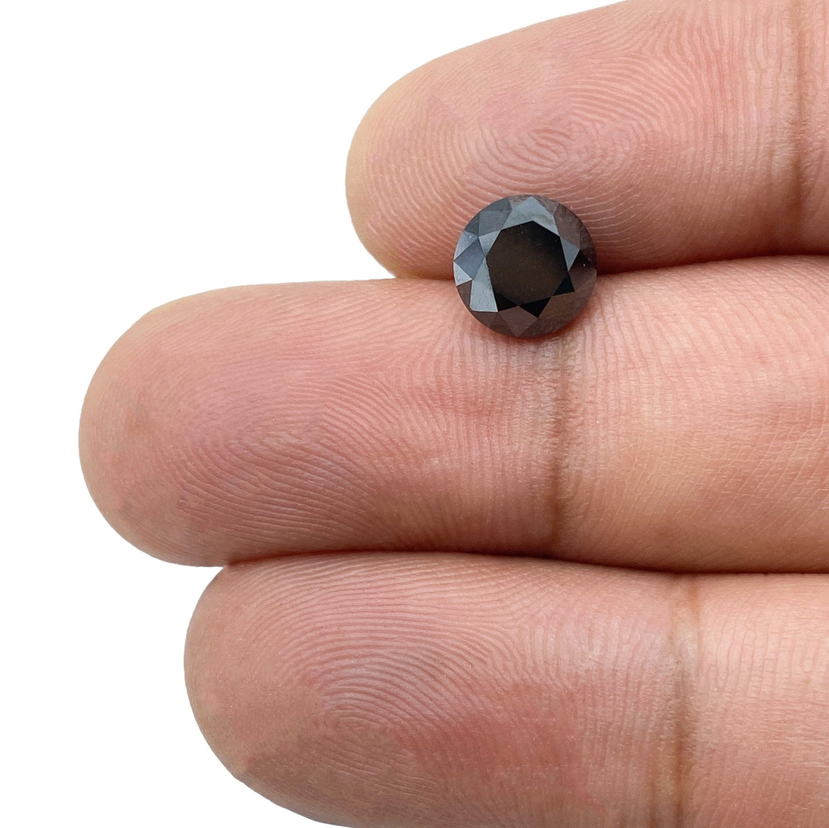 2.08ct | Black/ Round Shape Brilliant Cut Diamond-Modern Rustic Diamond