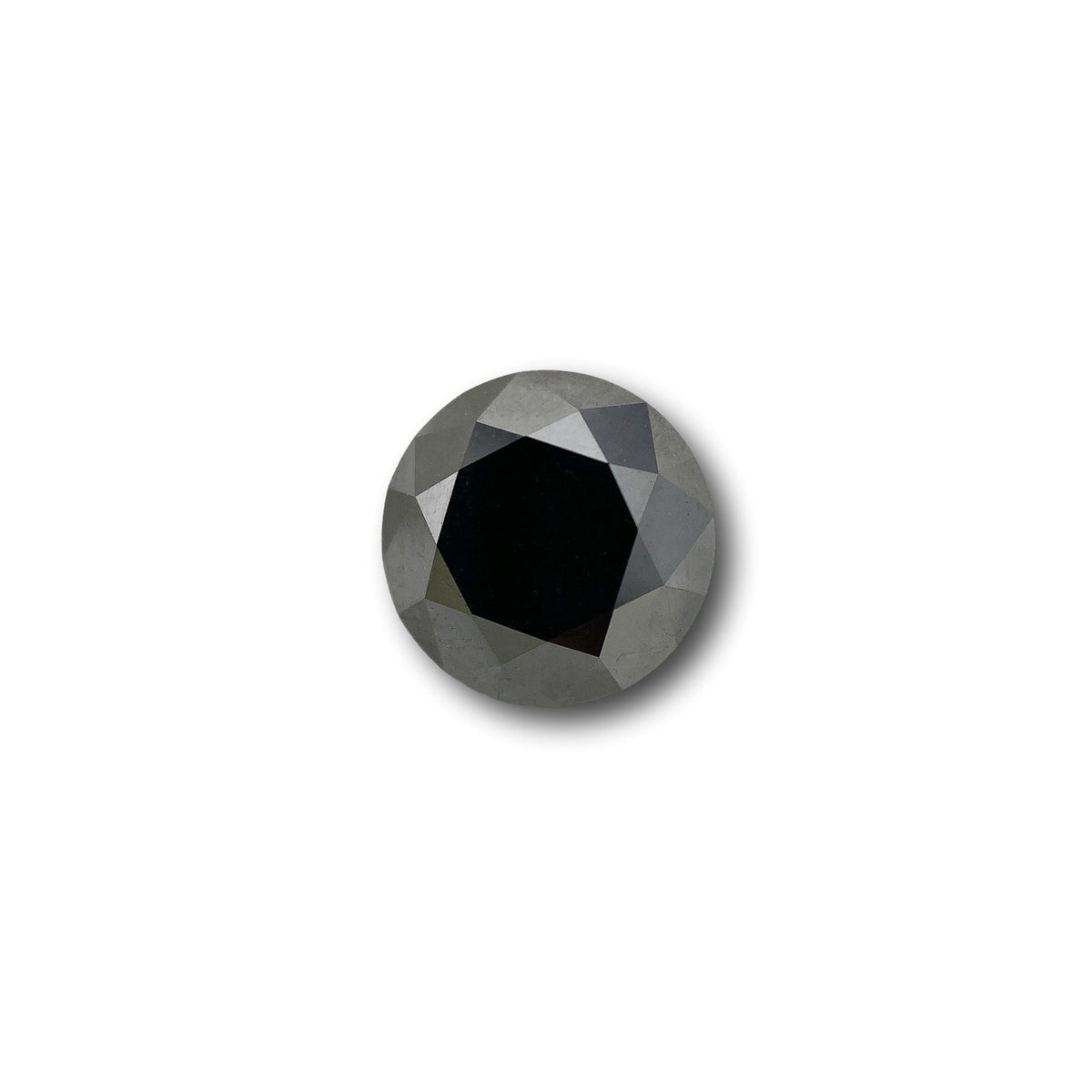 2.08ct | Black/ Round Shape Brilliant Cut Diamond-Modern Rustic Diamond