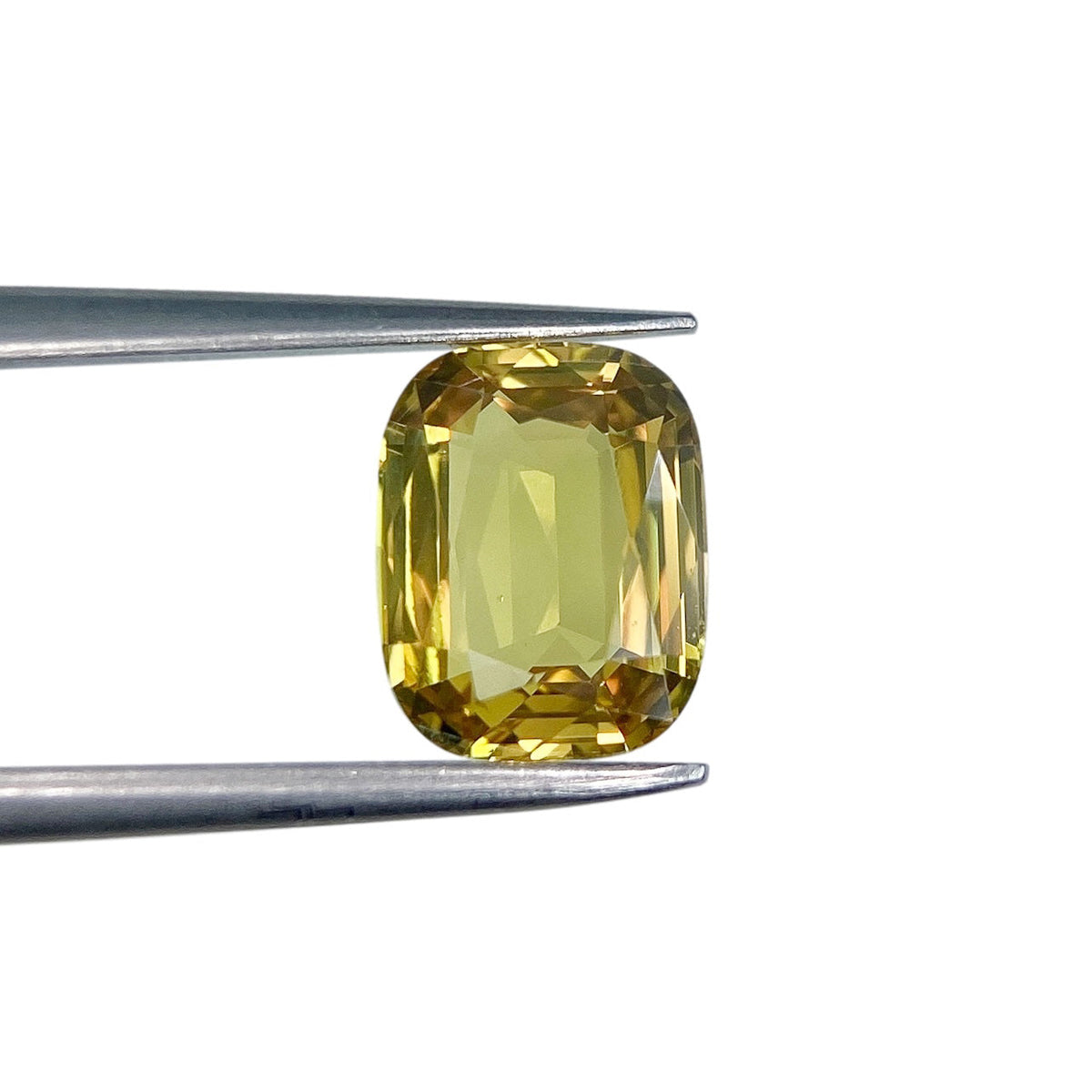 2.09ct | Brilliant Cut Cushion Shape Yellow Sapphire-Modern Rustic Diamond