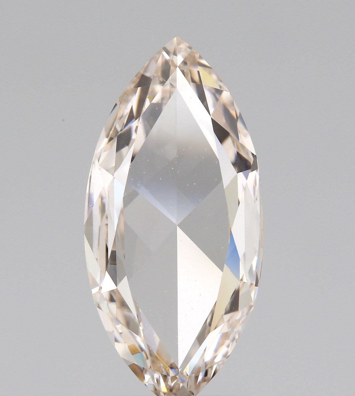 2.14ct | Champagne VVS Marquise Shape Rose Cut Diamond-Modern Rustic Diamond