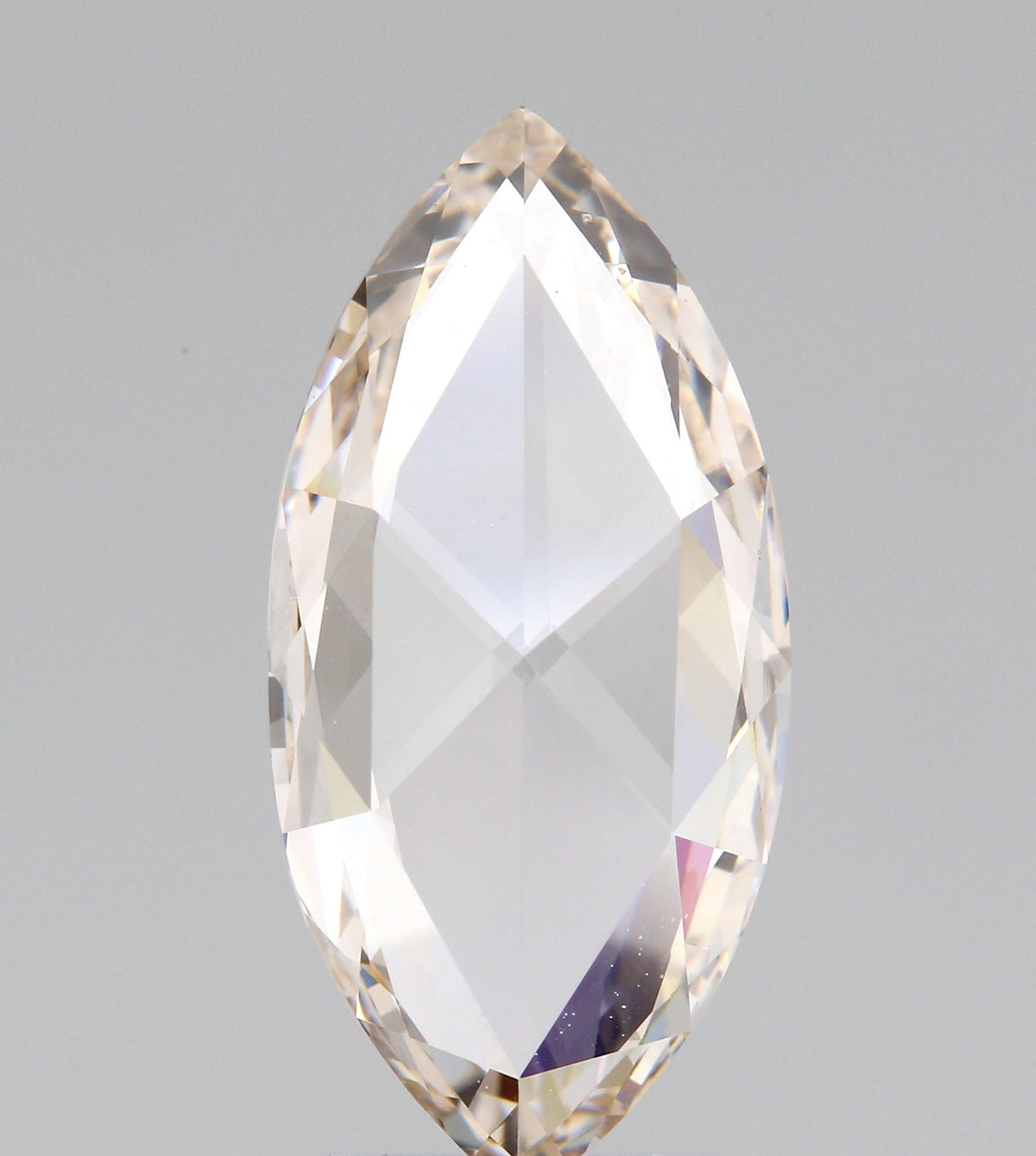 2.14ct | Champagne VVS Marquise Shape Rose Cut Diamond-Modern Rustic Diamond