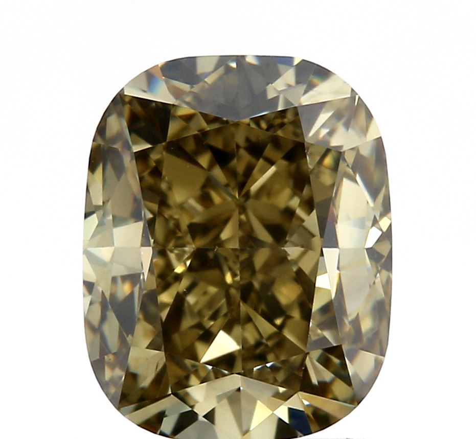 2.14ct | Yl-Dggy VS2 Cushion Shape Brilliant Cut Diamond (GIA)-Modern Rustic Diamond