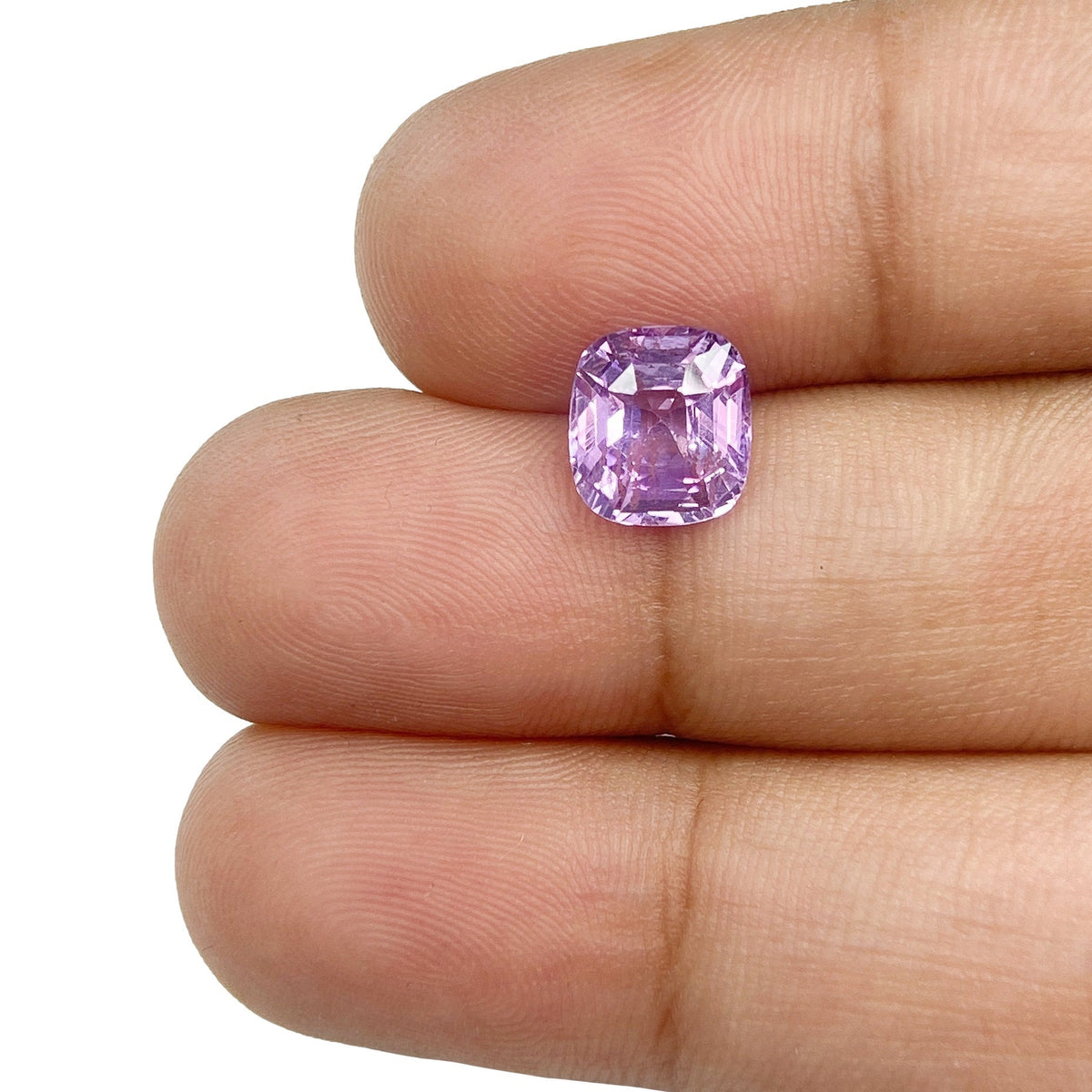 2.20ct | Brilliant Cut Cushion Shape Purple/Pink Sapphire (GIA)-Modern Rustic Diamond