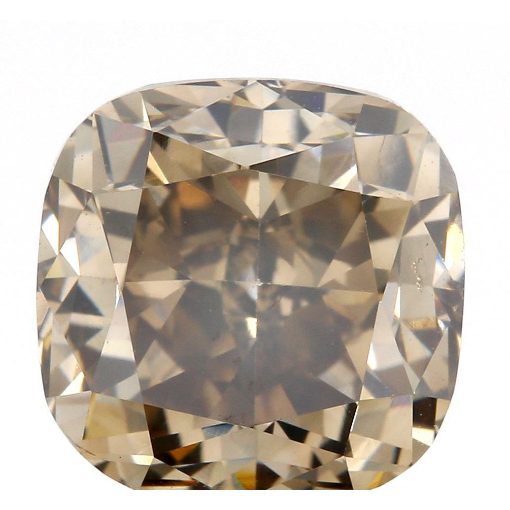 2.21ct | Champagne VS Cushion Shape Brilliant Cut Diamond-Modern Rustic Diamond