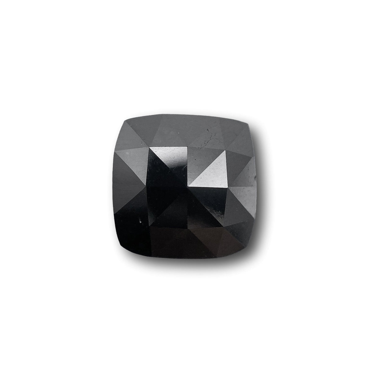 2.22ct | Black/ Cushion Shape Rose Cut Diamond-Modern Rustic Diamond