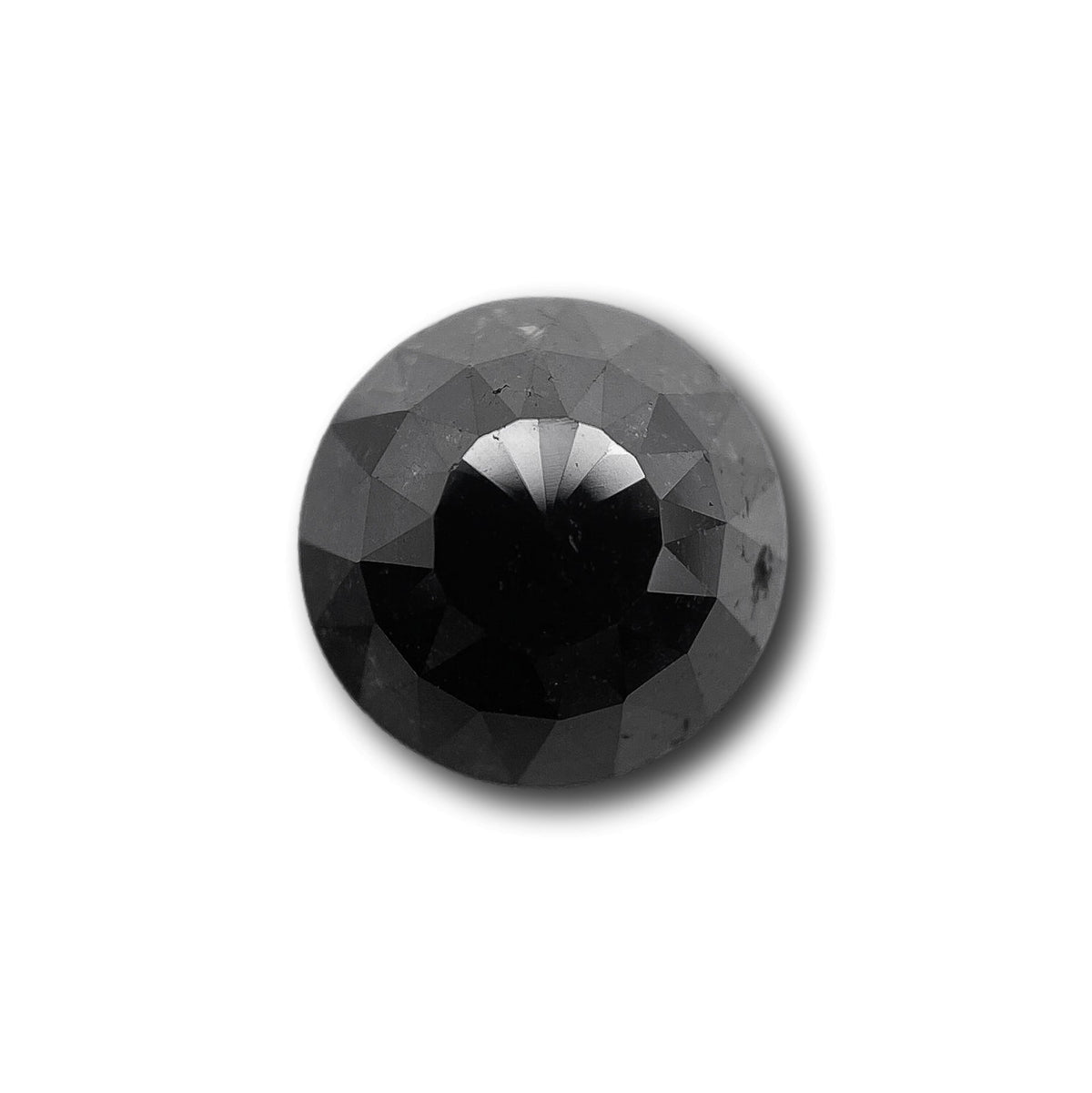 2.24ct | Black/ Round Shape Rose Cut Diamond-Modern Rustic Diamond