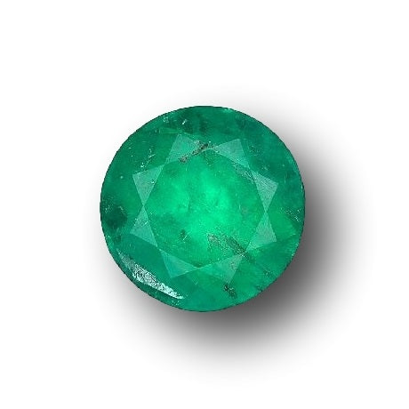 2.24ct | Brilliant Cut Round Shape Muzo Origin Emerald (GIA)-Modern Rustic Diamond