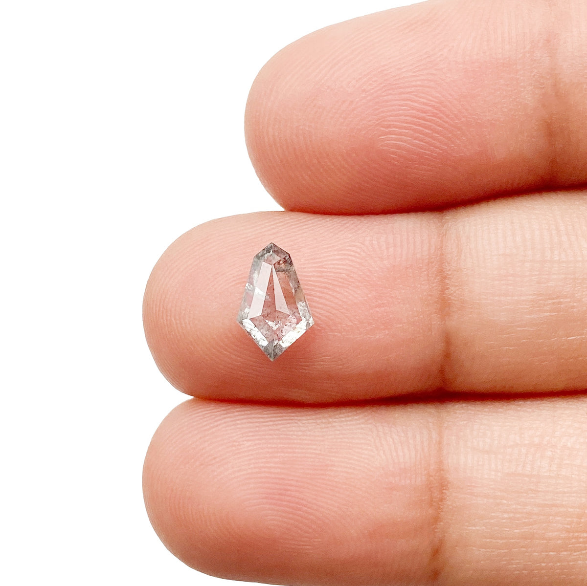 0.88ct | Rustic Kite Shape Step Cut Diamond - Modern Rustic Diamond