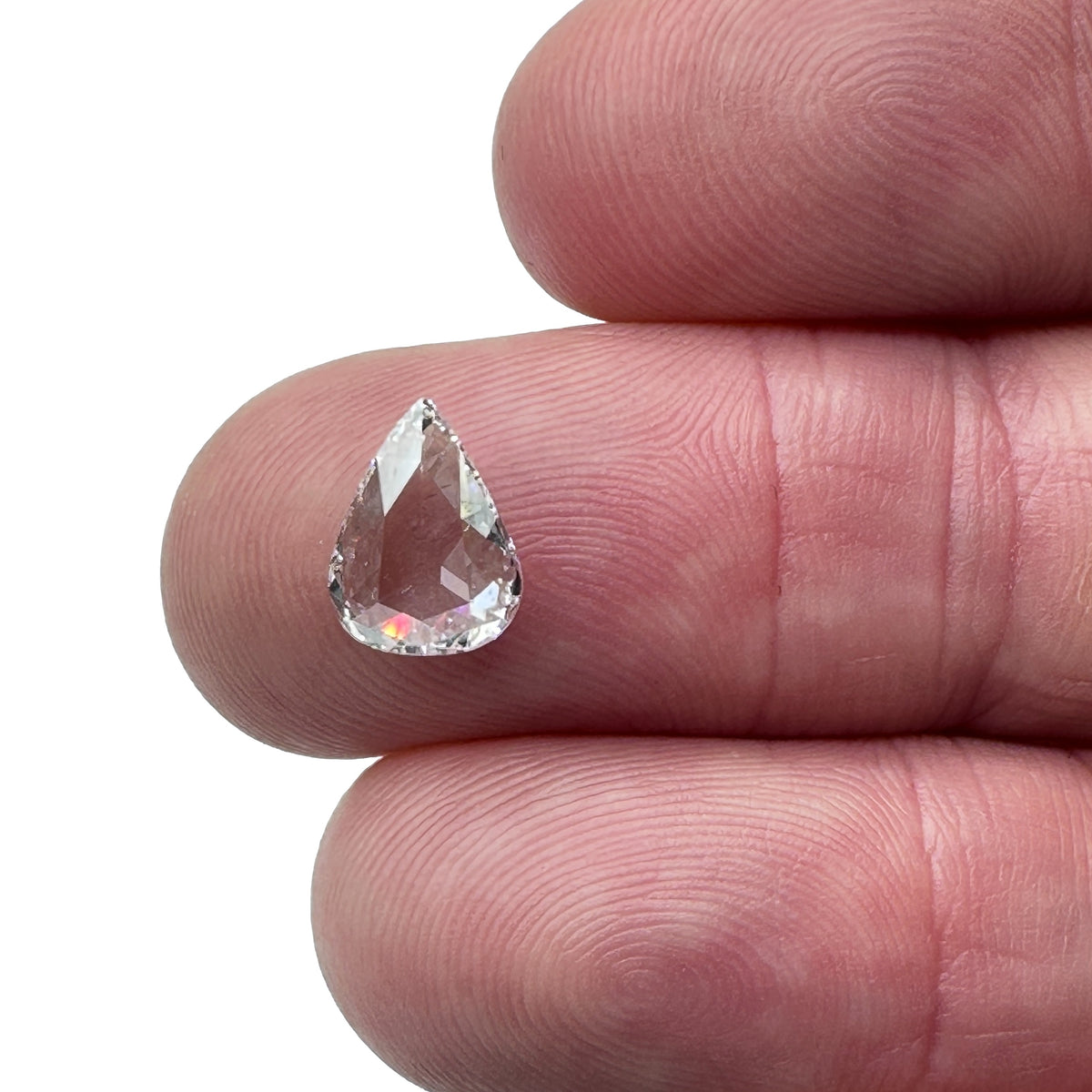 1.40ct | D/VS2 Pear Shape Rose Cut Diamond (GIA) - Modern Rustic Diamond