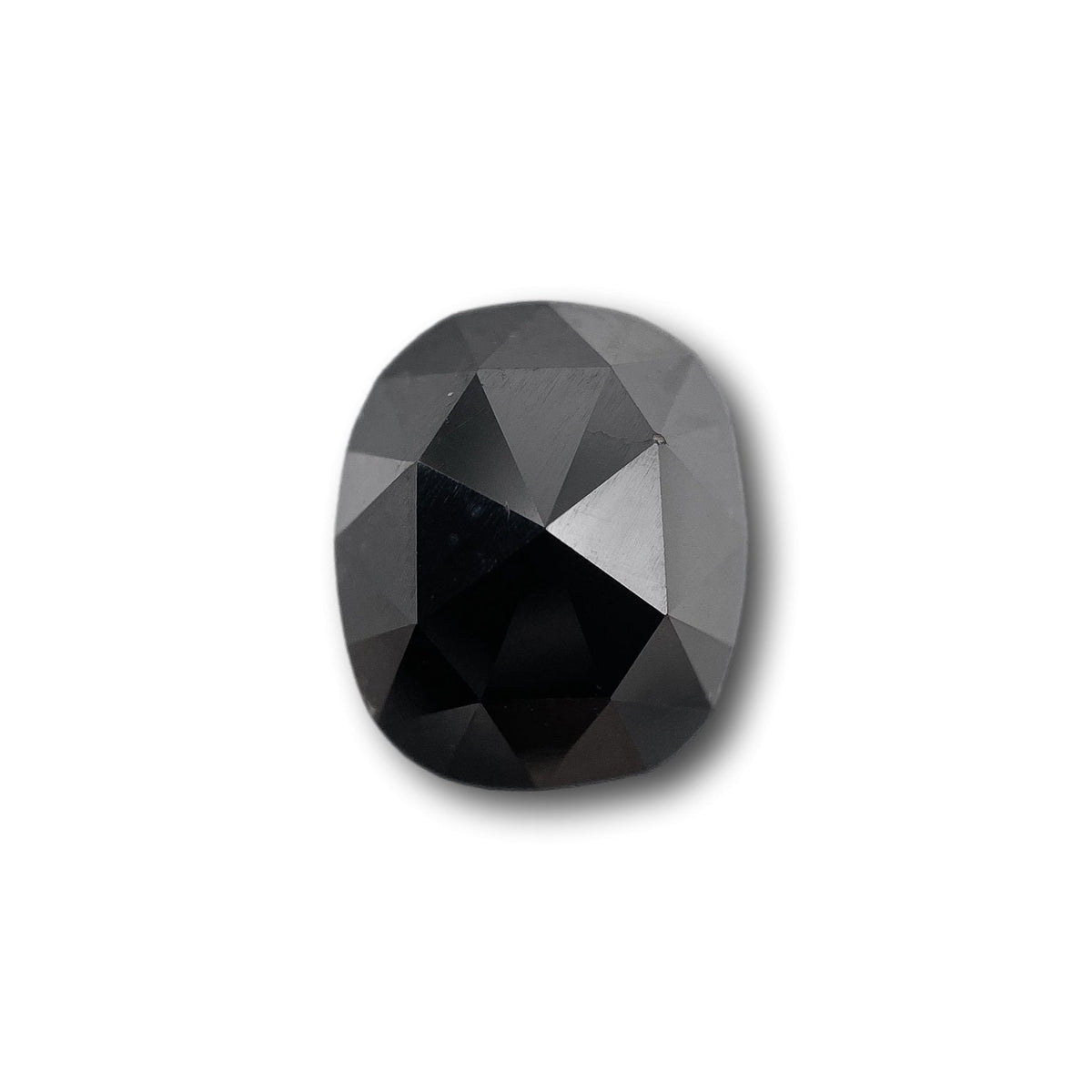 2.36ct | Black/ Cushion Shape Rose Cut Diamond-Modern Rustic Diamond