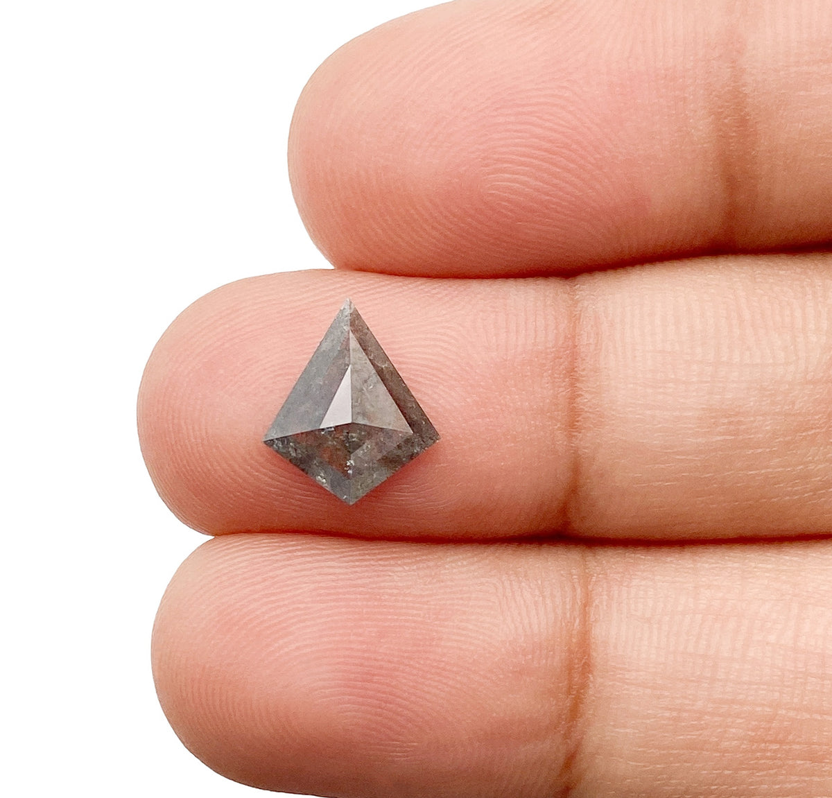 0.90ct | Rustic Kite Shape Rose Cut Diamond - Modern Rustic Diamond