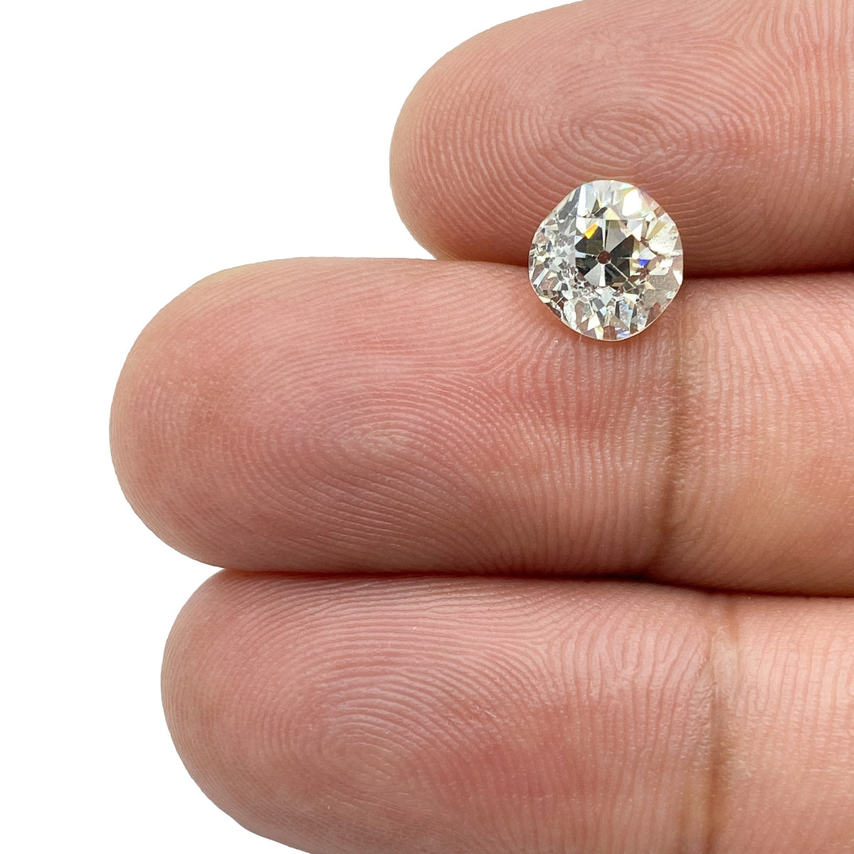 1.69ct | I-J/VVS Cushion Shape Old Mine Cut Diamond - Modern Rustic Diamond