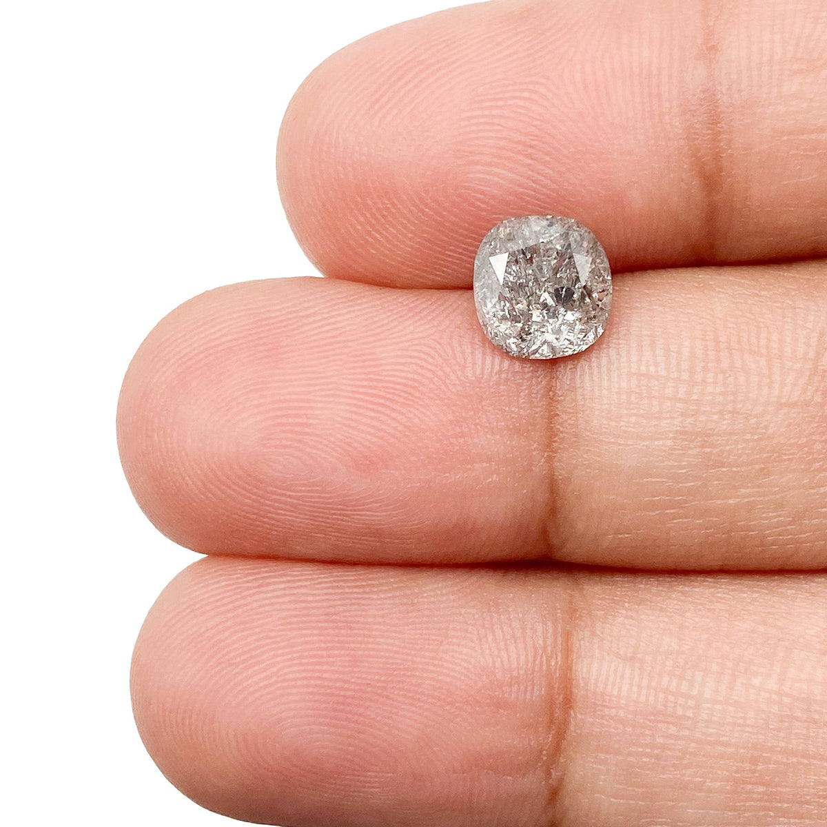 1.41ct | Rustic Cushion Shape Brilliant Cut Diamond - Modern Rustic Diamond