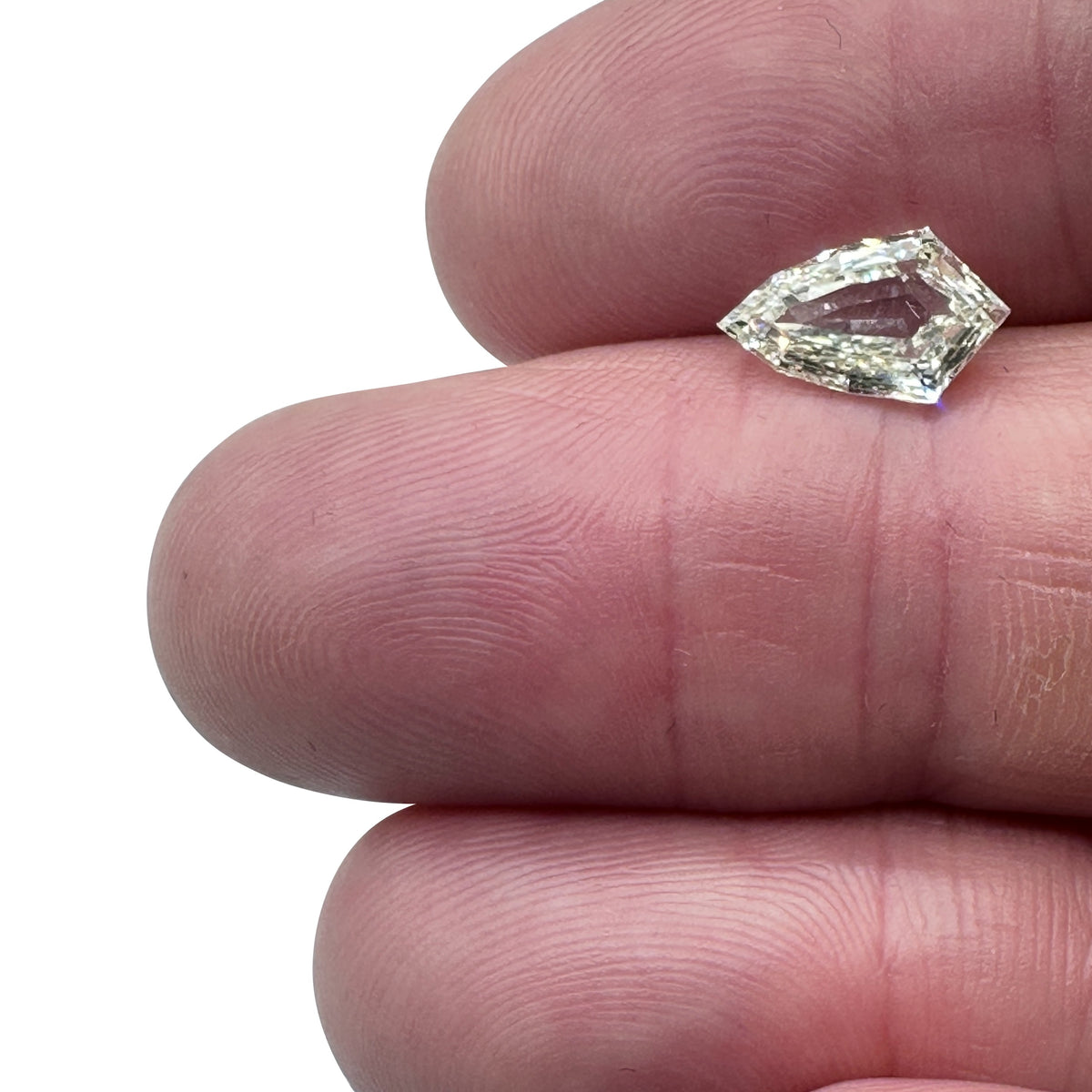 1.49ct | L/SI1 Kite Shape Step Cut Diamond (GIA) - Modern Rustic Diamond