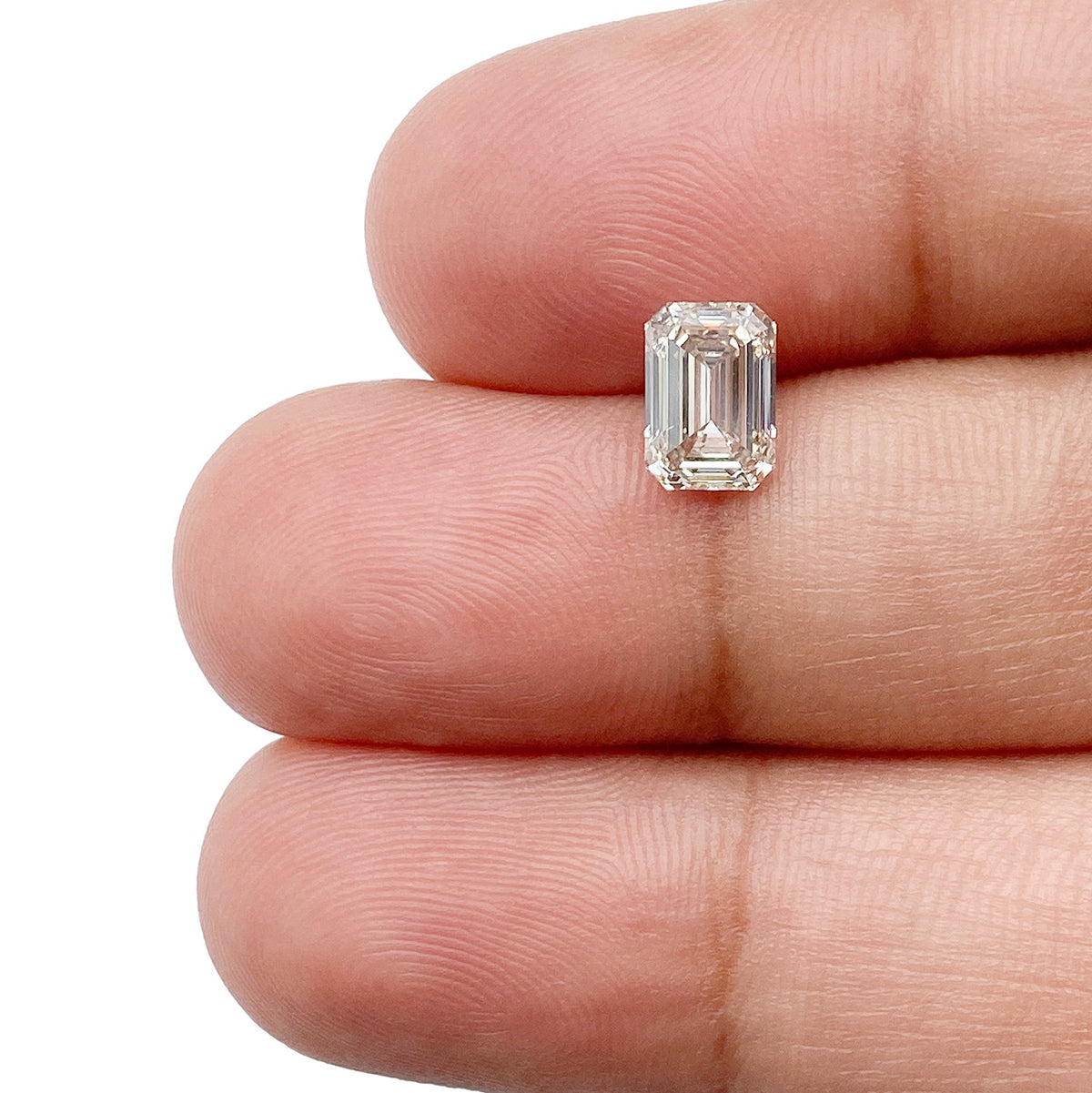 1.00ct | Light Brown VS Emerald Shape Step Cut Diamond - Modern Rustic Diamond