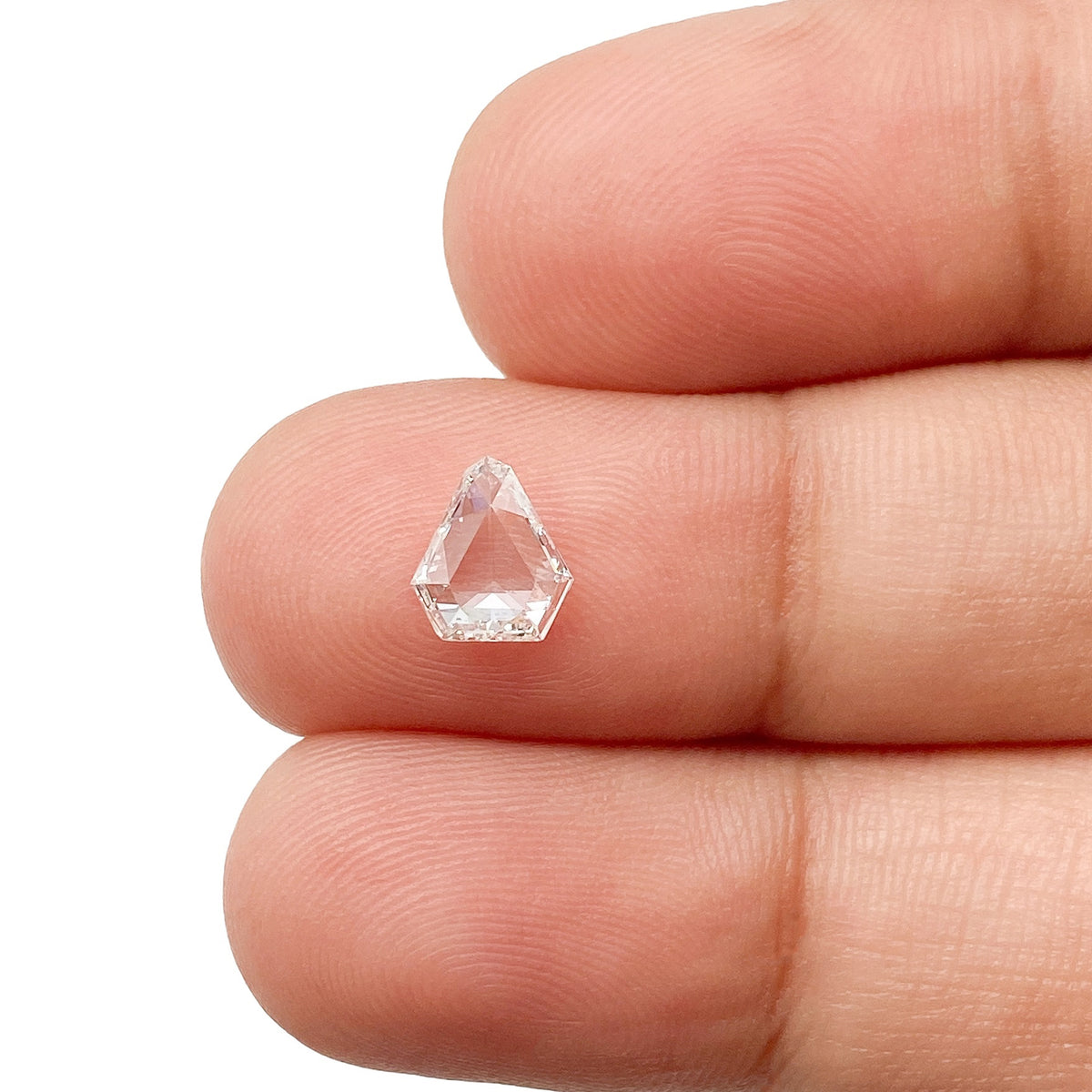 0.47ct | G/I1 Shield Shape Step Cut Diamond - Modern Rustic Diamond