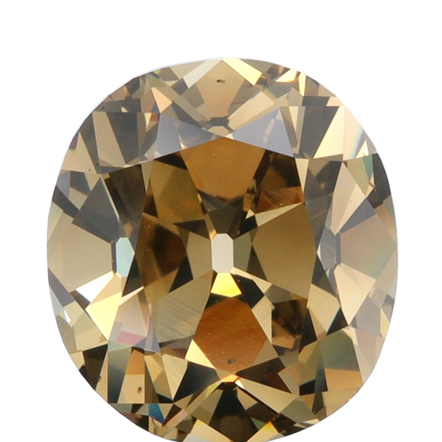 2.76ct | Champagne VVS Cushion Shape Old Mine Cut Diamond-Modern Rustic Diamond