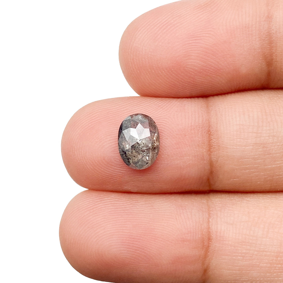 1.23ct | Rustic Oval Shape Rose Cut Diamond - Modern Rustic Diamond