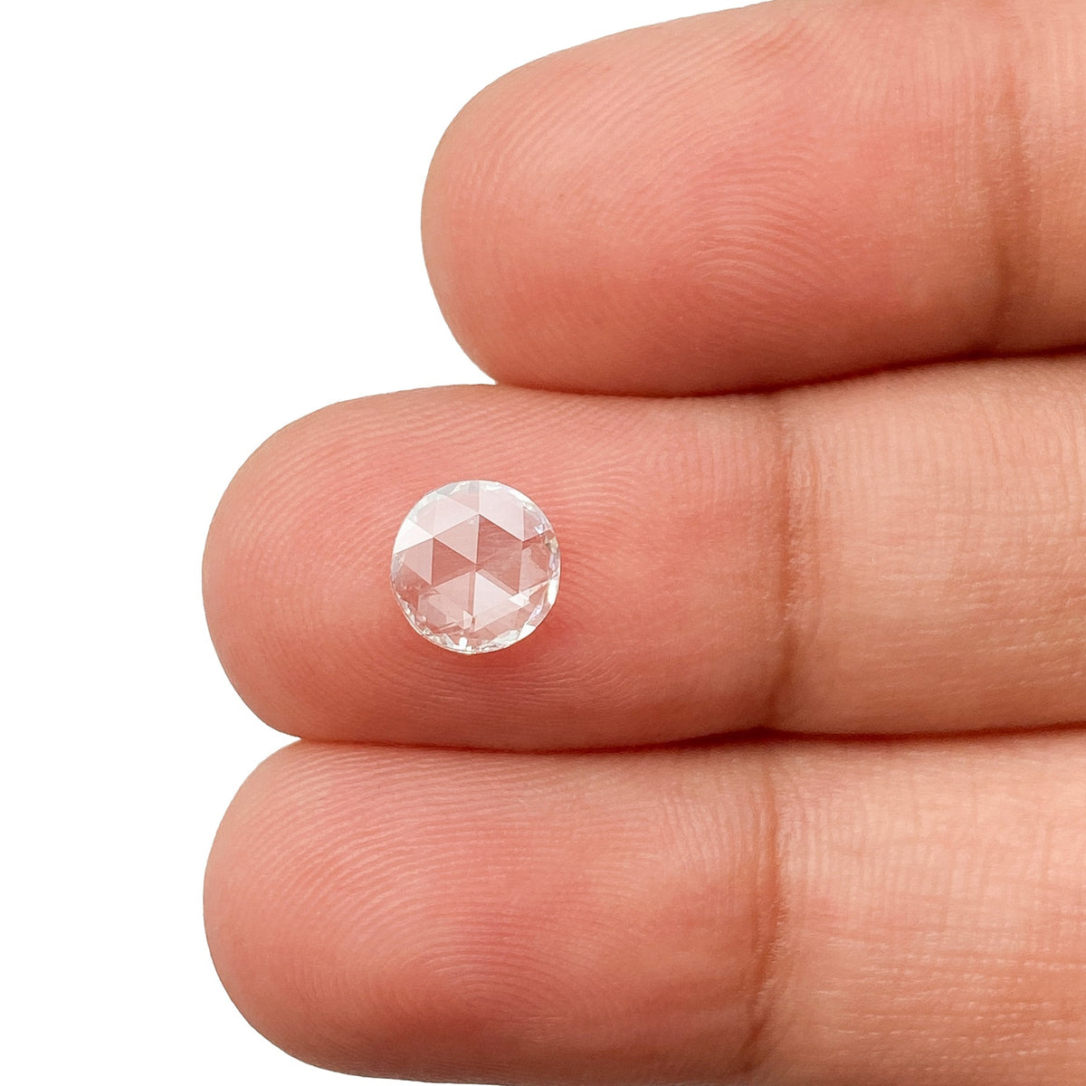 0.50ct | E/SI2 Round Shape Rose Cut Diamond - Modern Rustic Diamond