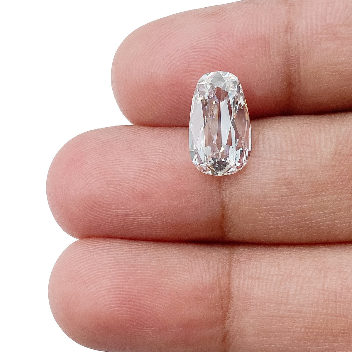 2.01ct | H/VS1 Pear Shape Old Mine Cut Diamond (GIA) - Modern Rustic Diamond
