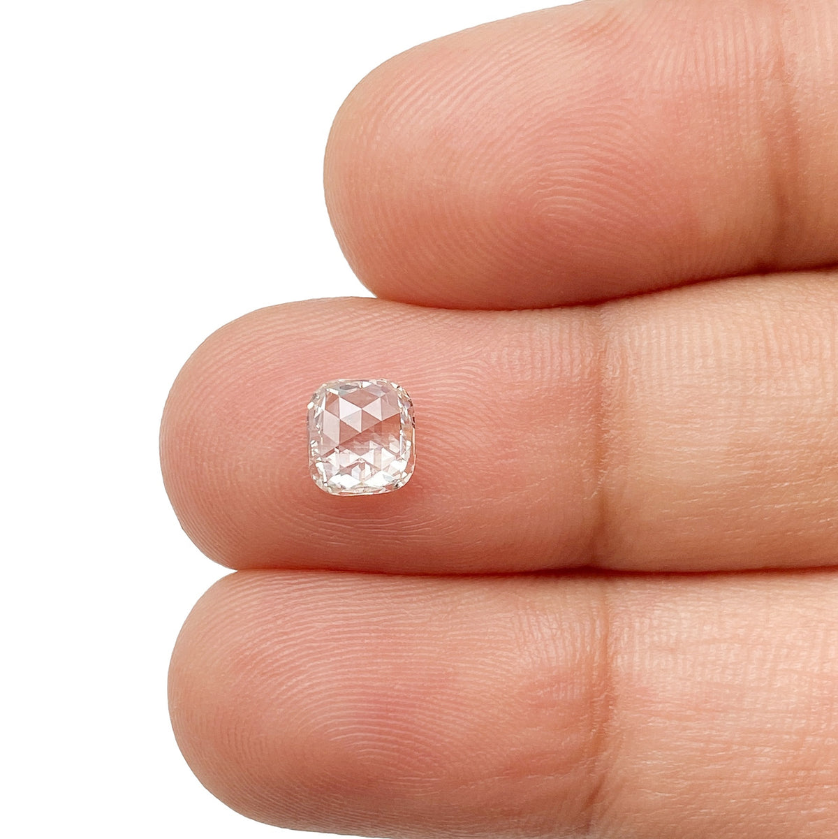 0.59ct | H/I1 Cushion Shape Rose Cut Diamond - Modern Rustic Diamond