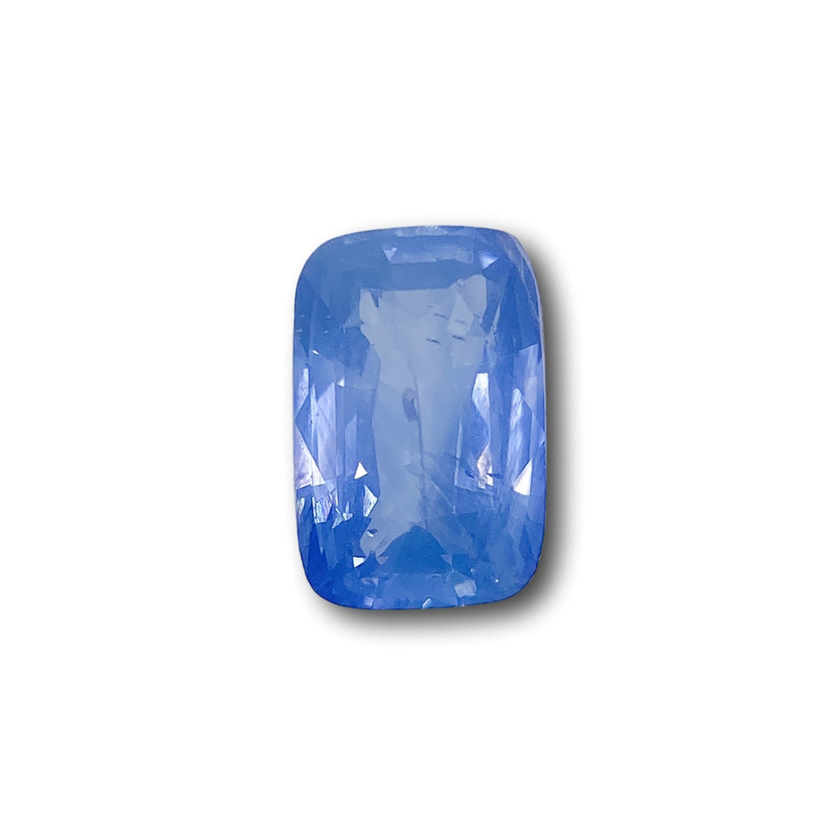 2.87ct | Brilliant Cut Cushion Shape Blue Silky Sapphire-Modern Rustic Diamond